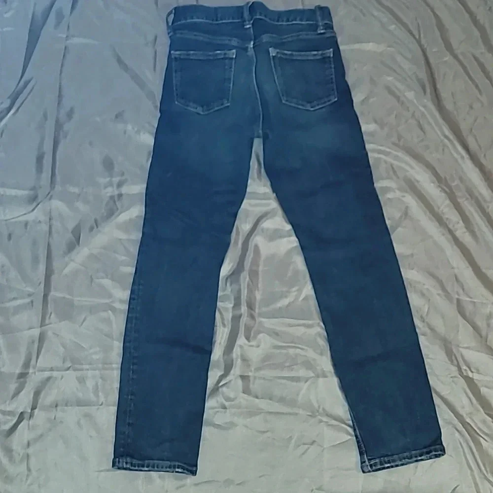 Boys size 10 Old Navy jeans slim fit adjustable waist boot leg fit
